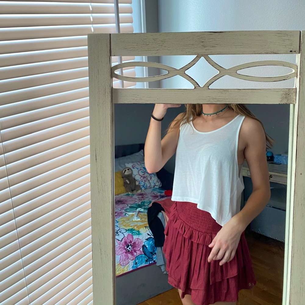 Forever 21 White Tank Crop Top